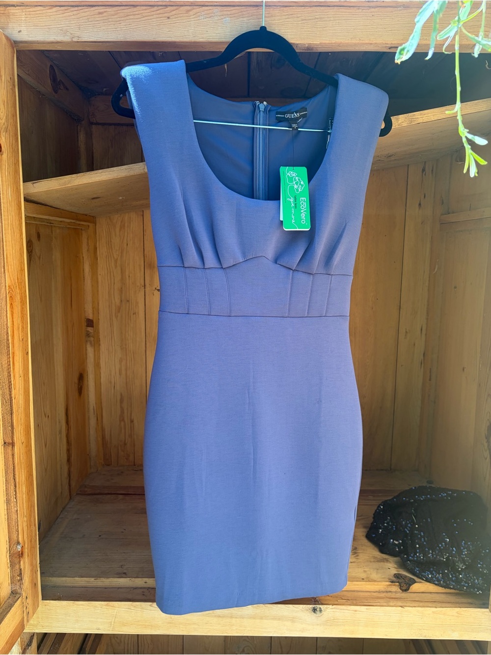 Guess Scoop Neck Sleeveless Sheath Dress in Periwinkle